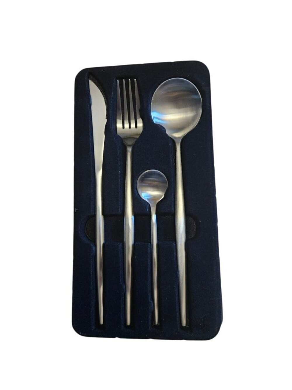 Bruntmor Adaline 16 Pc Flatware Set New 18/10 Stainless Steel Matte Service For - Picture 2 of 12